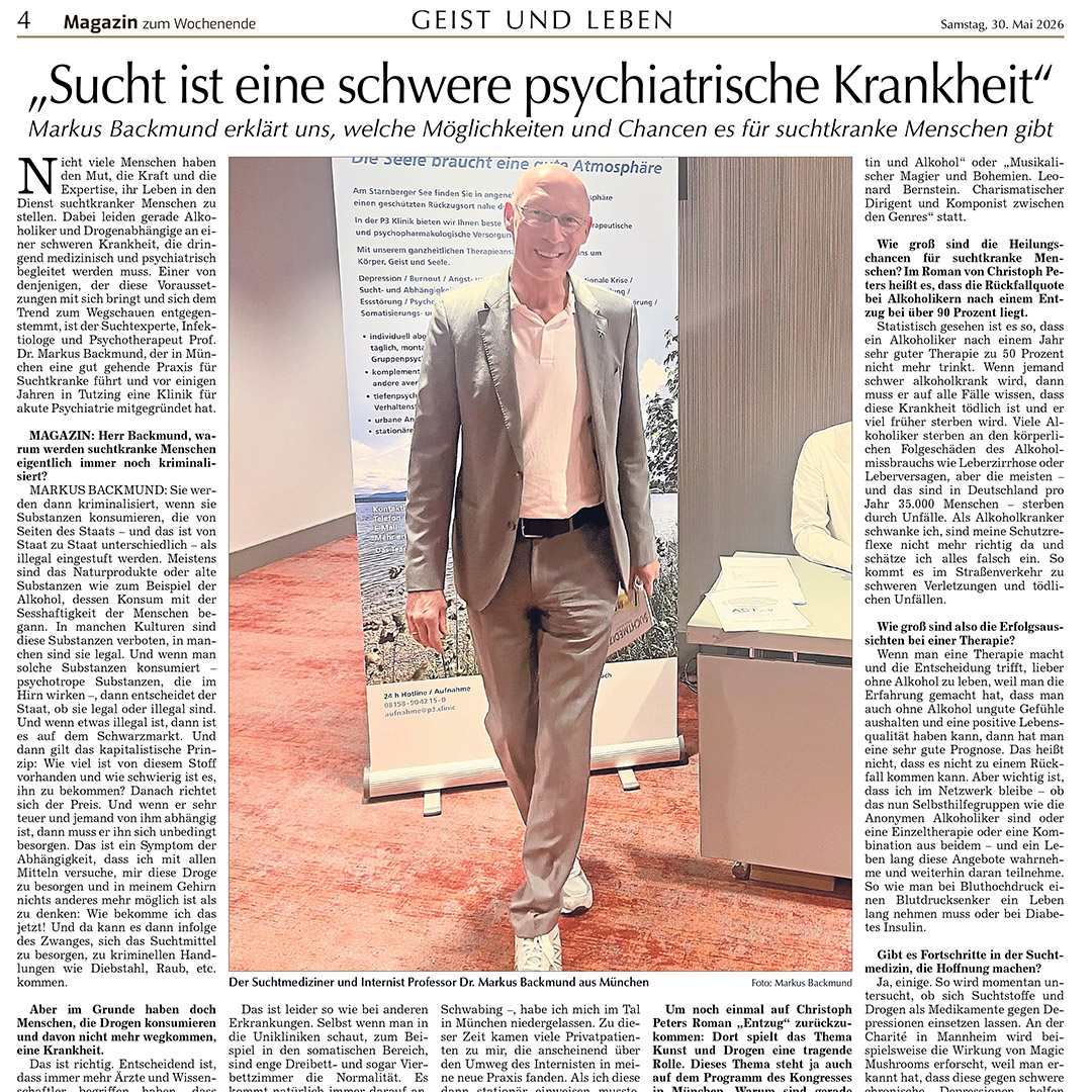 Sucht ist eine schwere psychiatrische Krankheit
